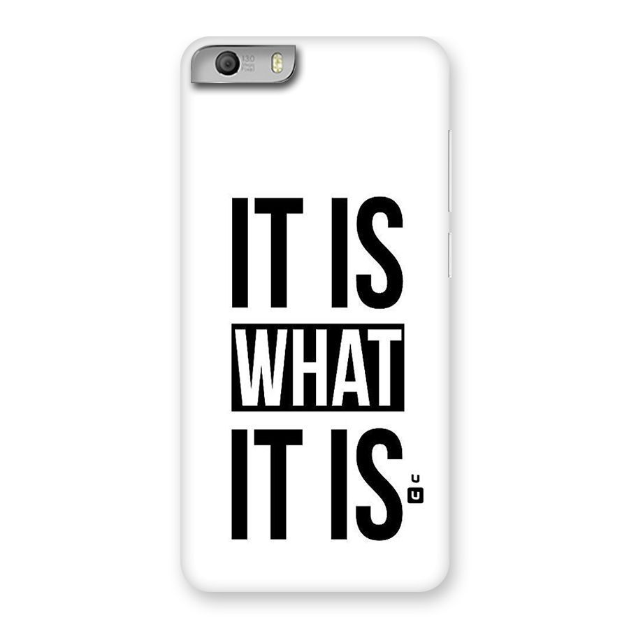 Itis What Itis Back Case for Micromax Canvas Knight 2