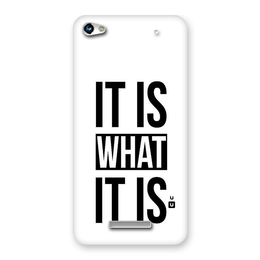 Itis What Itis Back Case for Micromax Hue 2