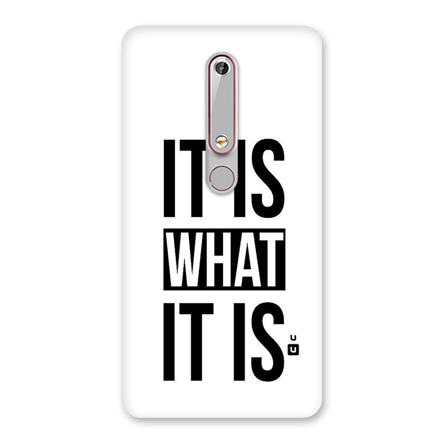 Itis What Itis Back Case for Nokia 6.1