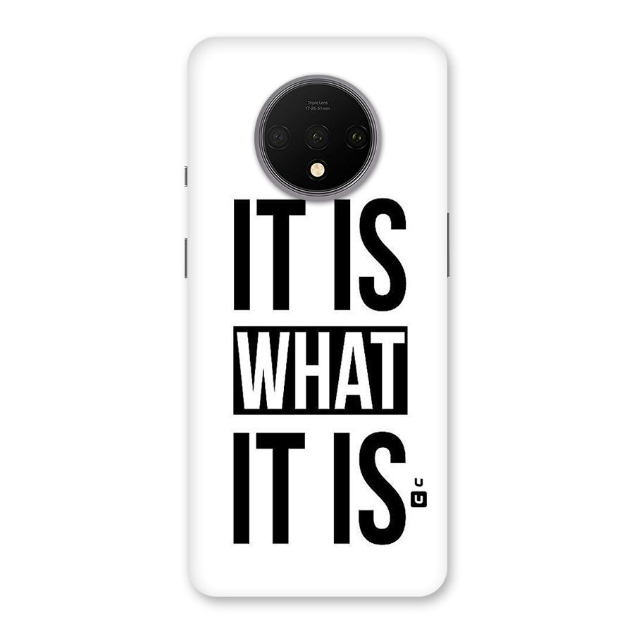 Itis What Itis Back Case for OnePlus 7T