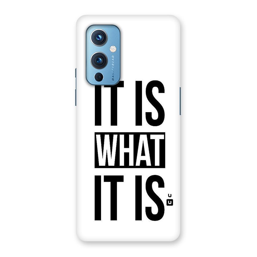 Itis What Itis Back Case for OnePlus 9
