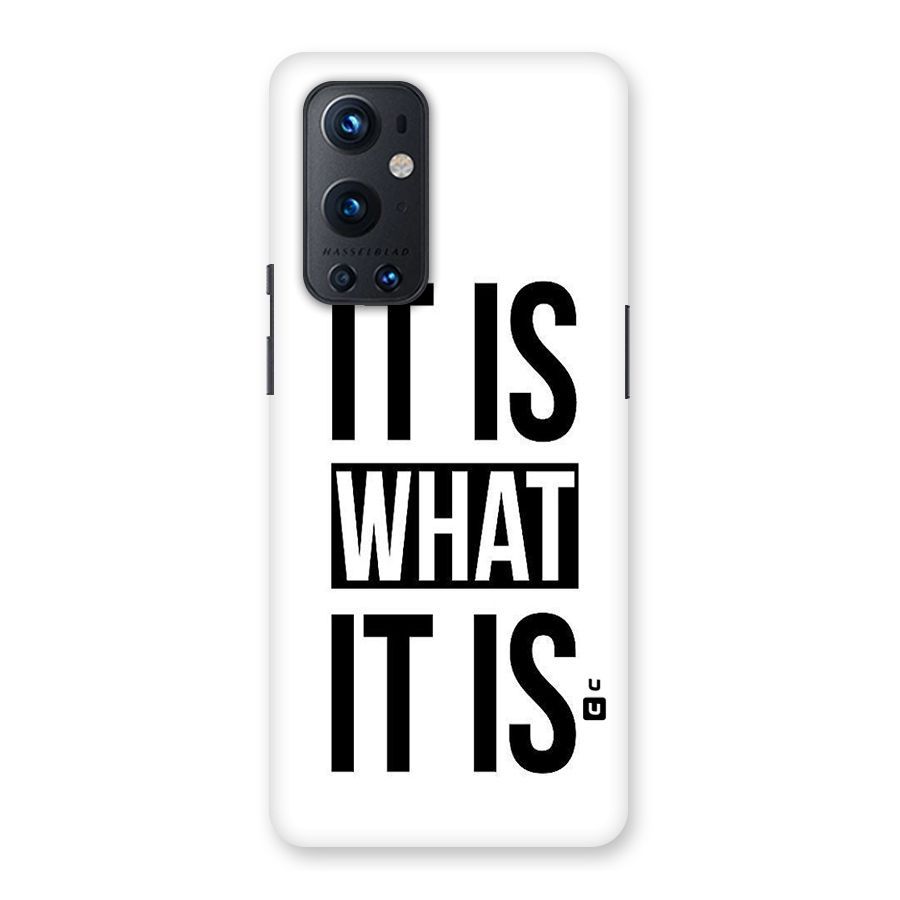 Itis What Itis Back Case for OnePlus 9 Pro