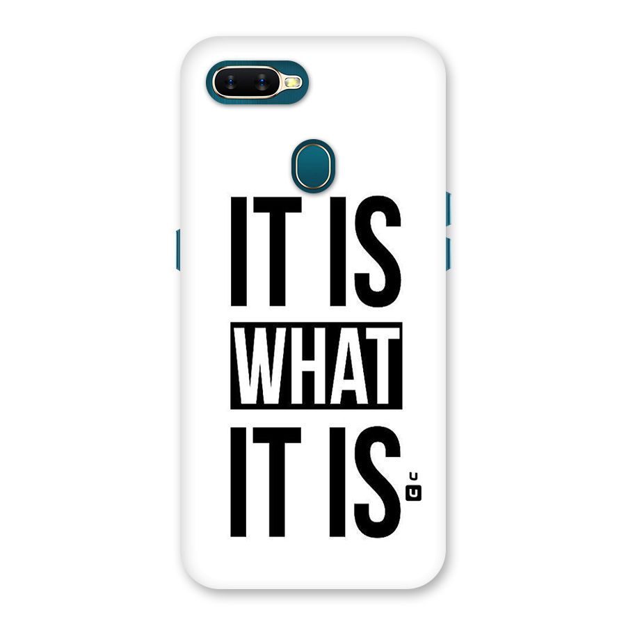 Itis What Itis Back Case for Oppo A11k