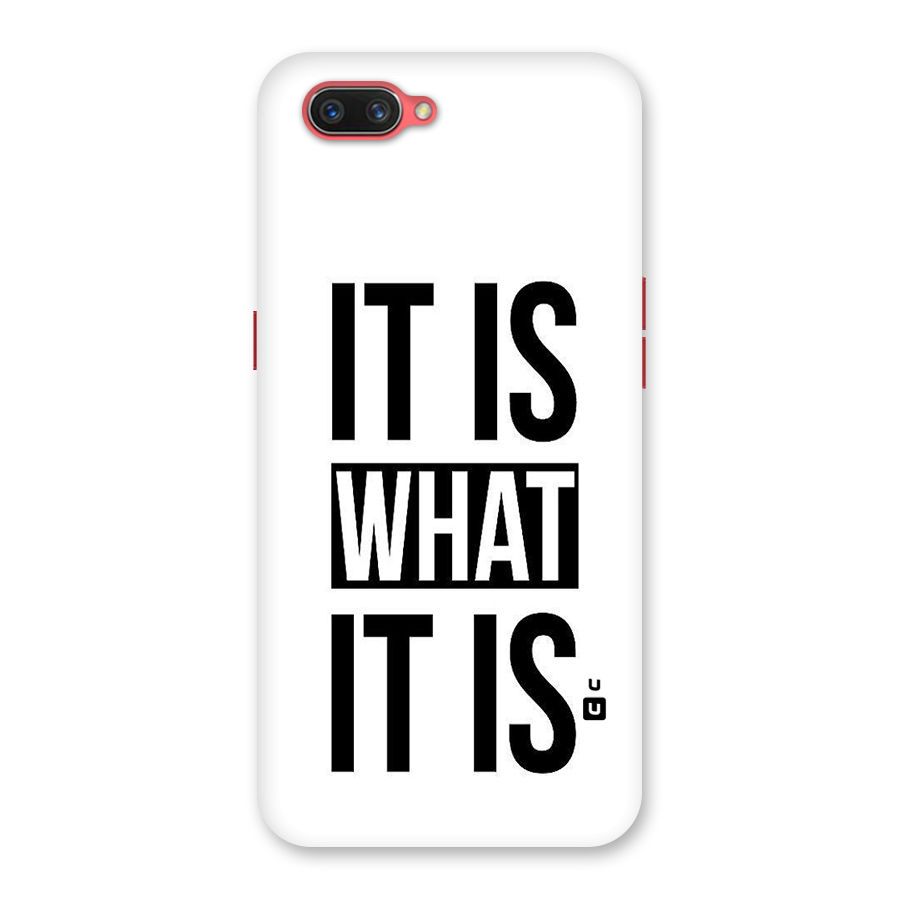 Itis What Itis Back Case for Oppo A3s