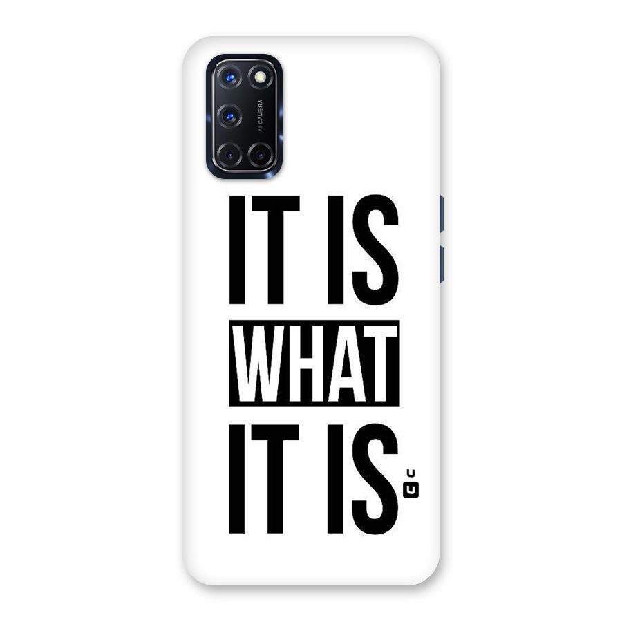 Itis What Itis Back Case for Oppo A52