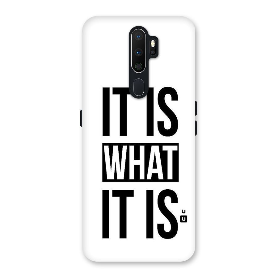 Itis What Itis Back Case for Oppo A5 (2020)