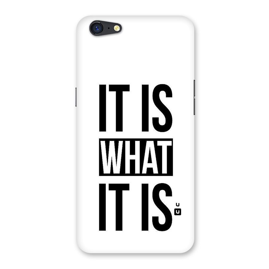 Itis What Itis Back Case for Oppo A71