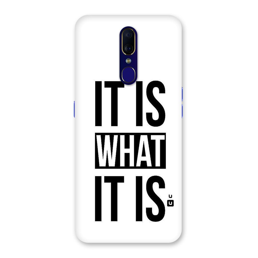 Itis What Itis Back Case for Oppo A9