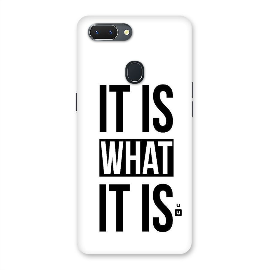 Itis What Itis Back Case for Oppo Realme 2
