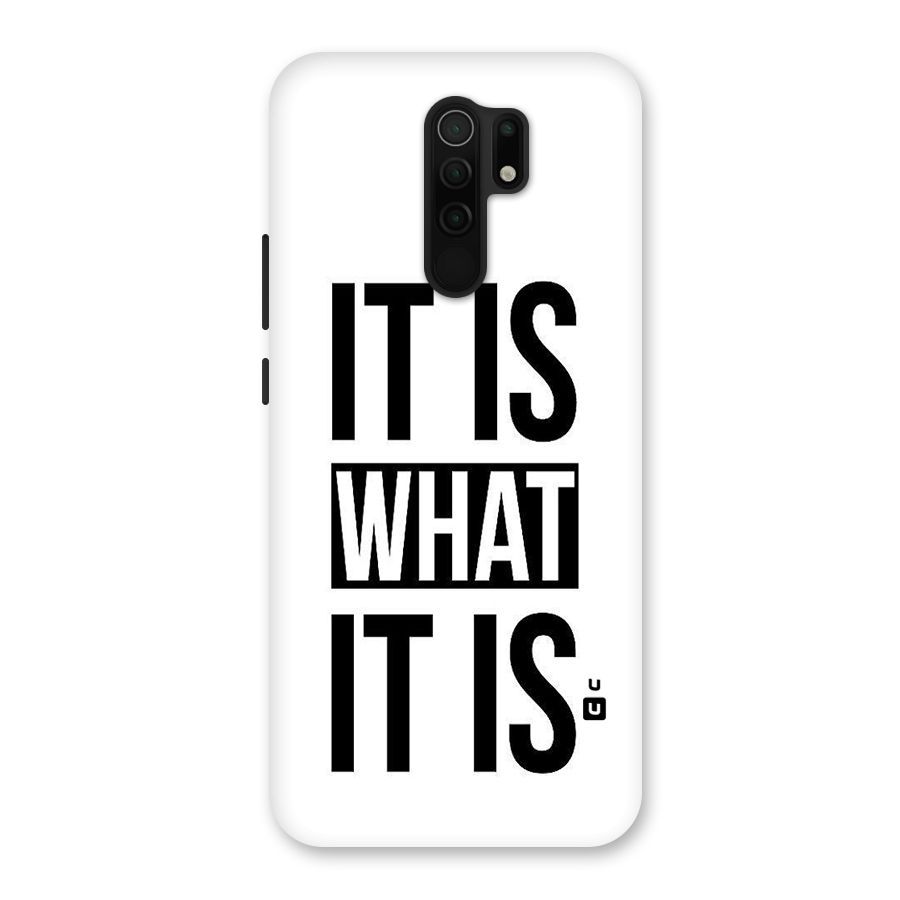 Itis What Itis Back Case for Poco M2