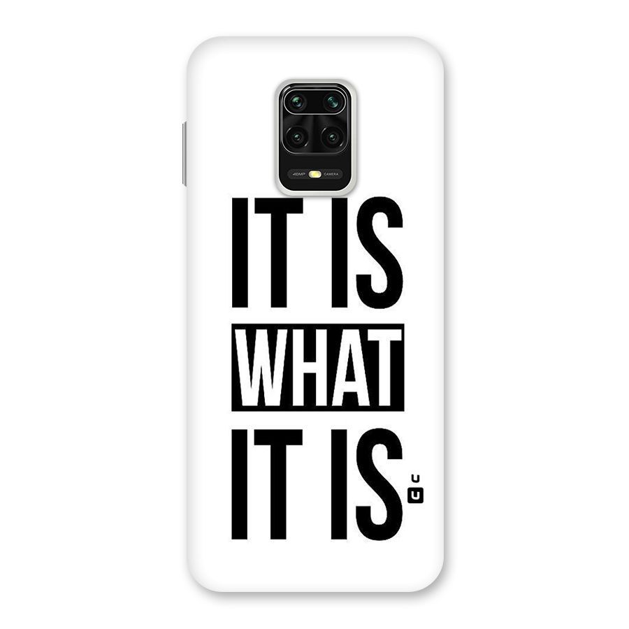 Itis What Itis Back Case for Poco M2 Pro