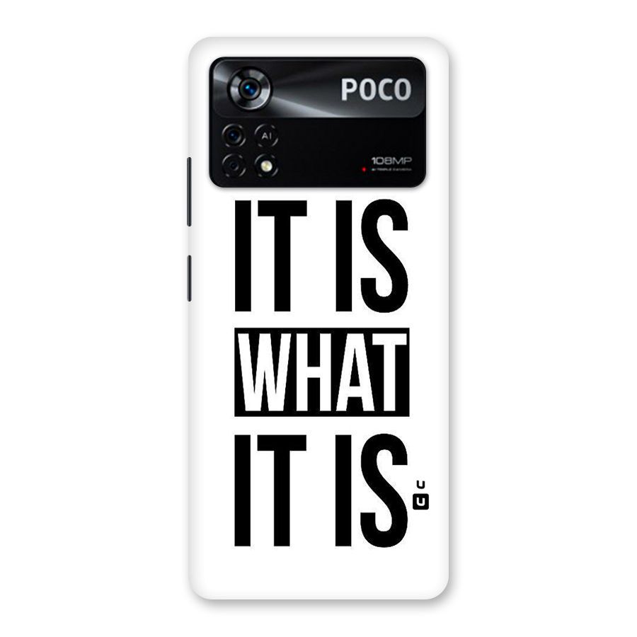 Itis What Itis Back Case for Poco X4 Pro 5G