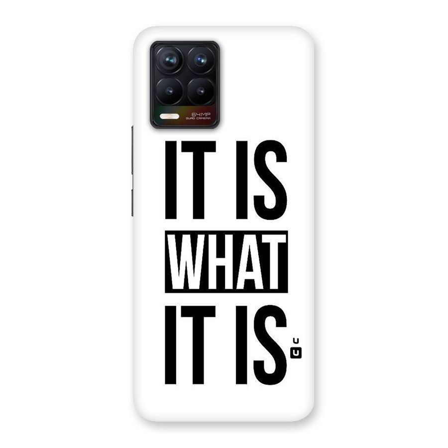 Itis What Itis Back Case for Realme 8