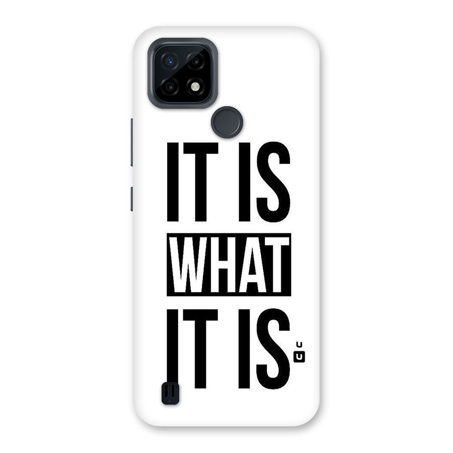 Itis What Itis Back Case for Realme C21