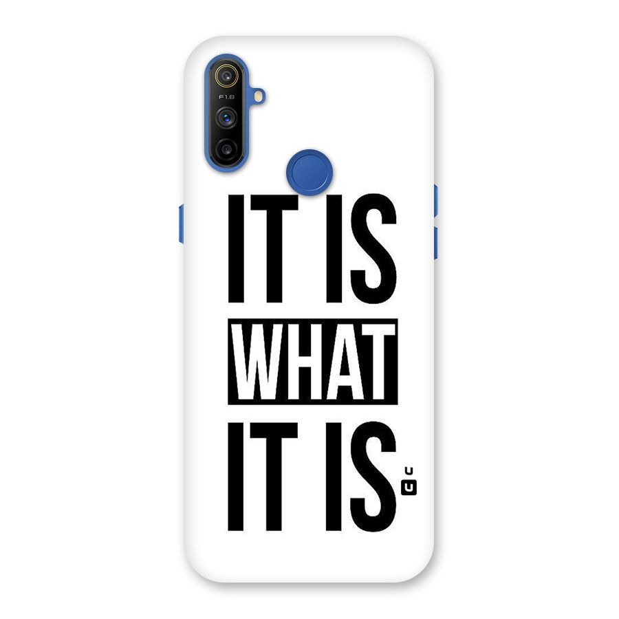 Itis What Itis Back Case for Realme Narzo 10A