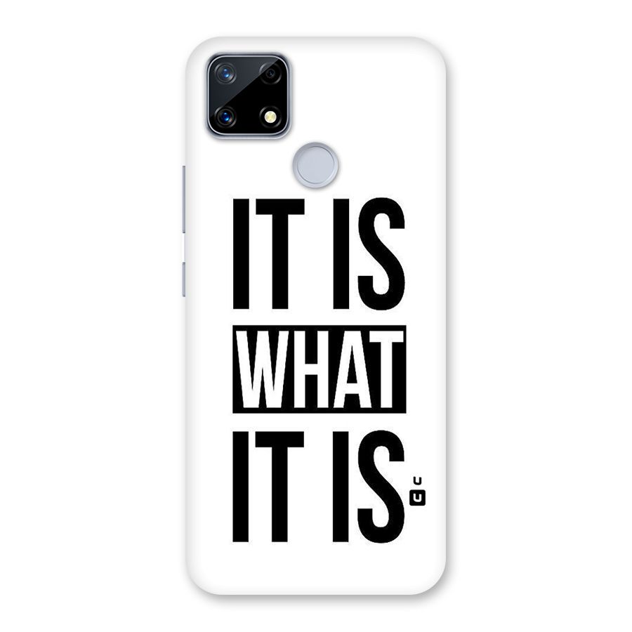 Itis What Itis Back Case for Realme Narzo 20