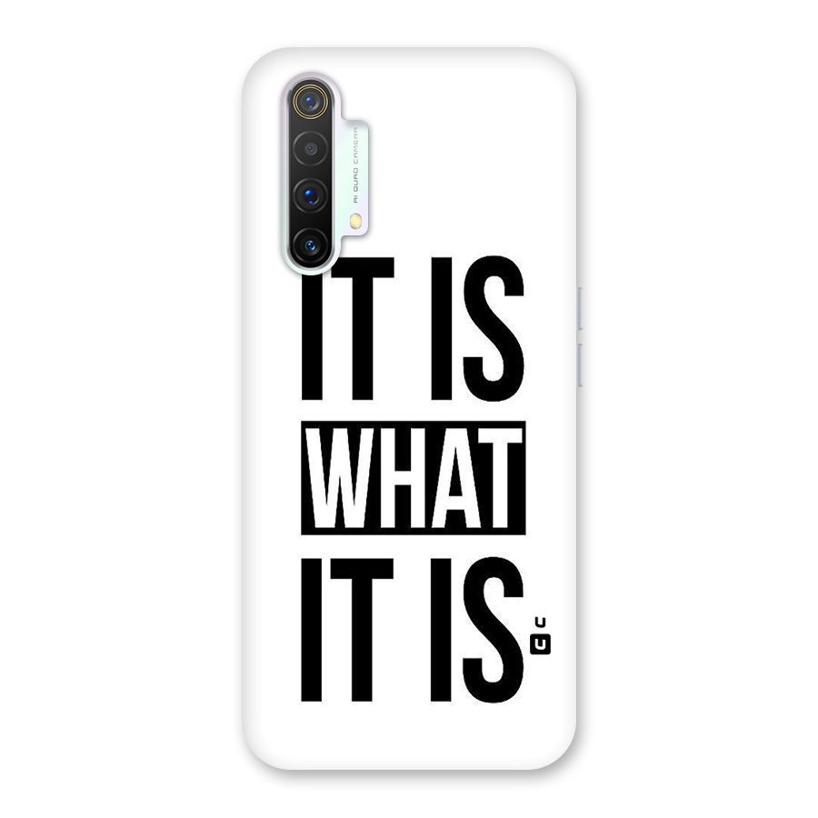 Itis What Itis Back Case for Realme X3
