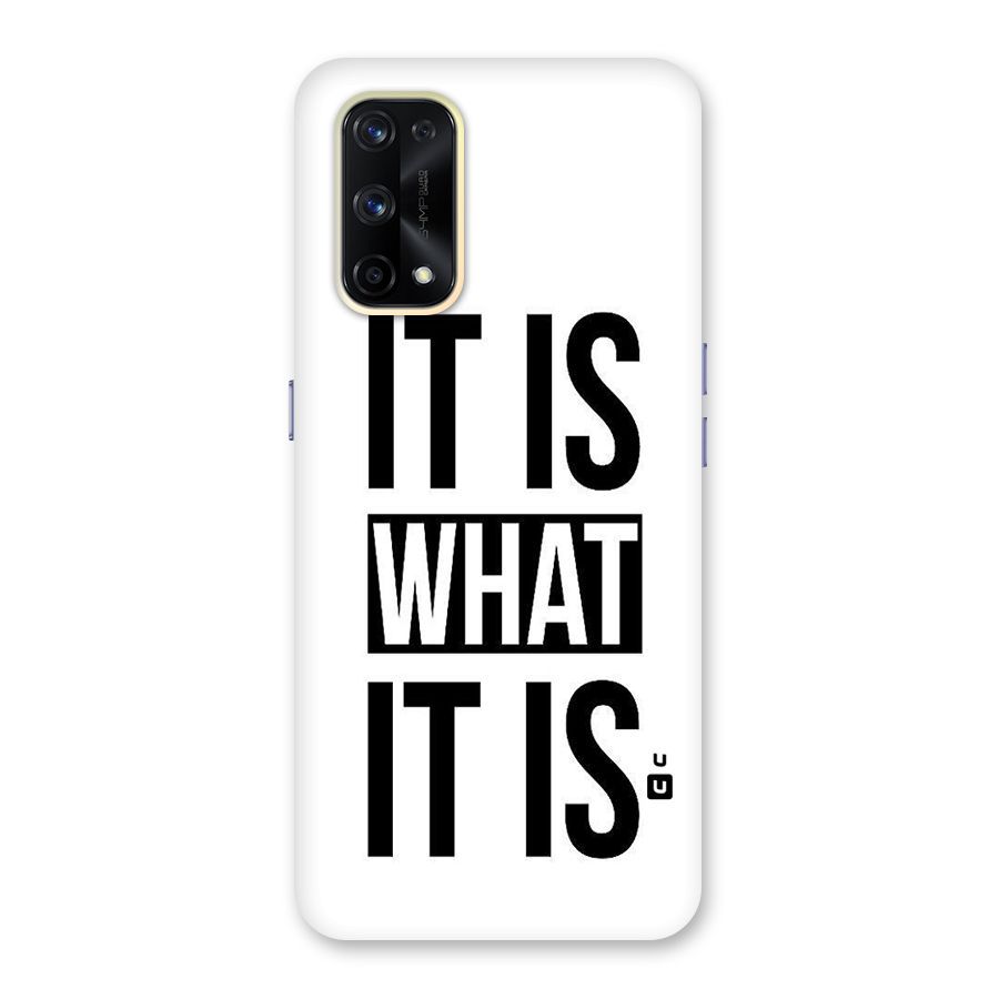 Itis What Itis Glass Back Case for Realme X7 Pro