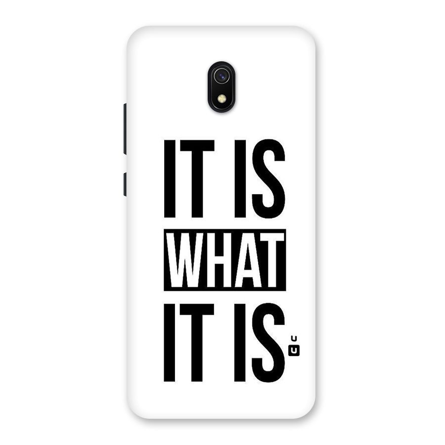 Itis What Itis Back Case for Redmi 8A