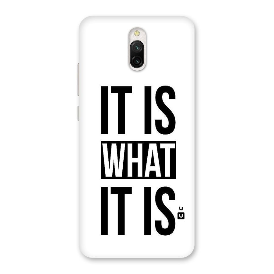 Itis What Itis Back Case for Redmi 8A Dual