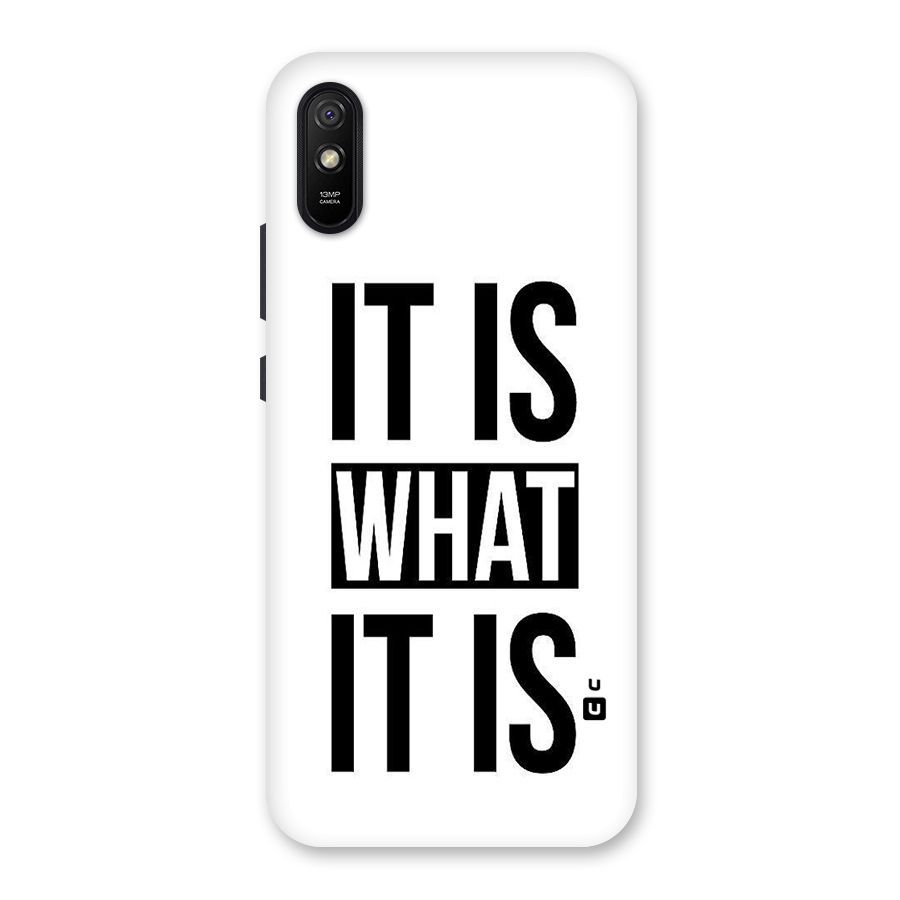 Itis What Itis Back Case for Redmi 9A