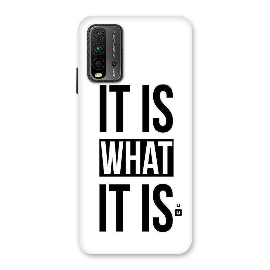 Itis What Itis Back Case for Redmi 9 Power