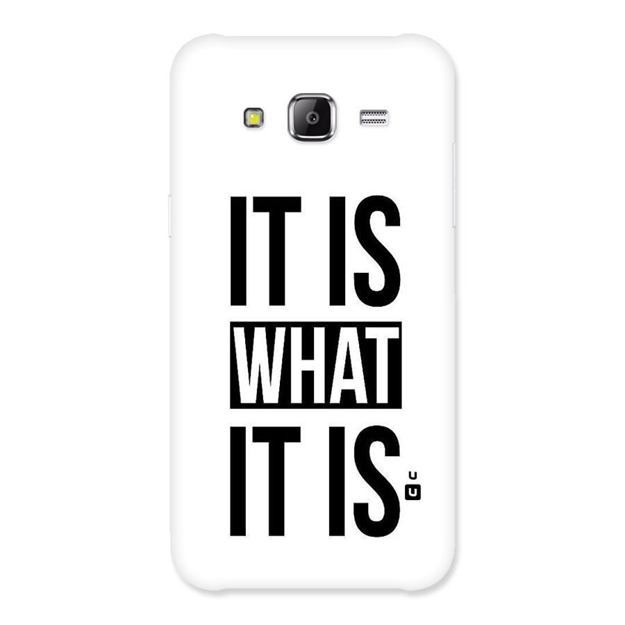 Itis What Itis Back Case for Samsung Galaxy J2 Prime