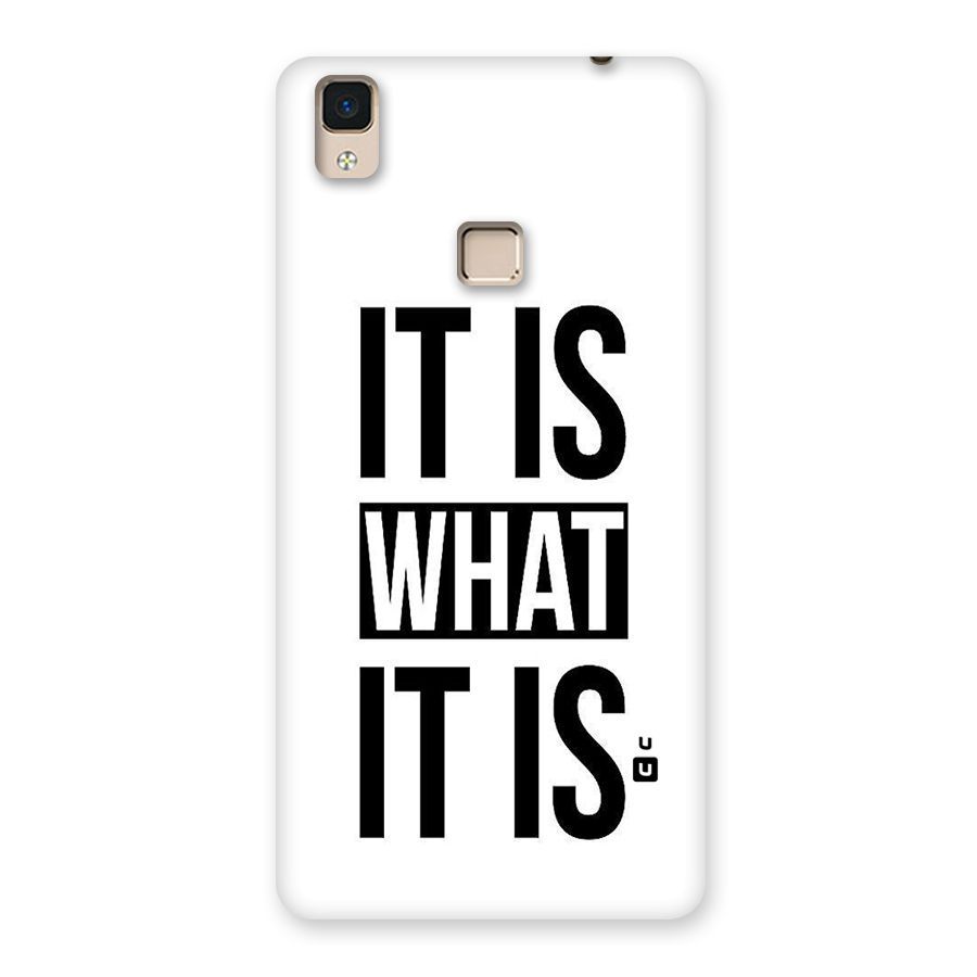 Itis What Itis Back Case for V3 Max