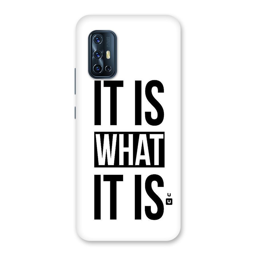 Itis What Itis Back Case for Vivo V17