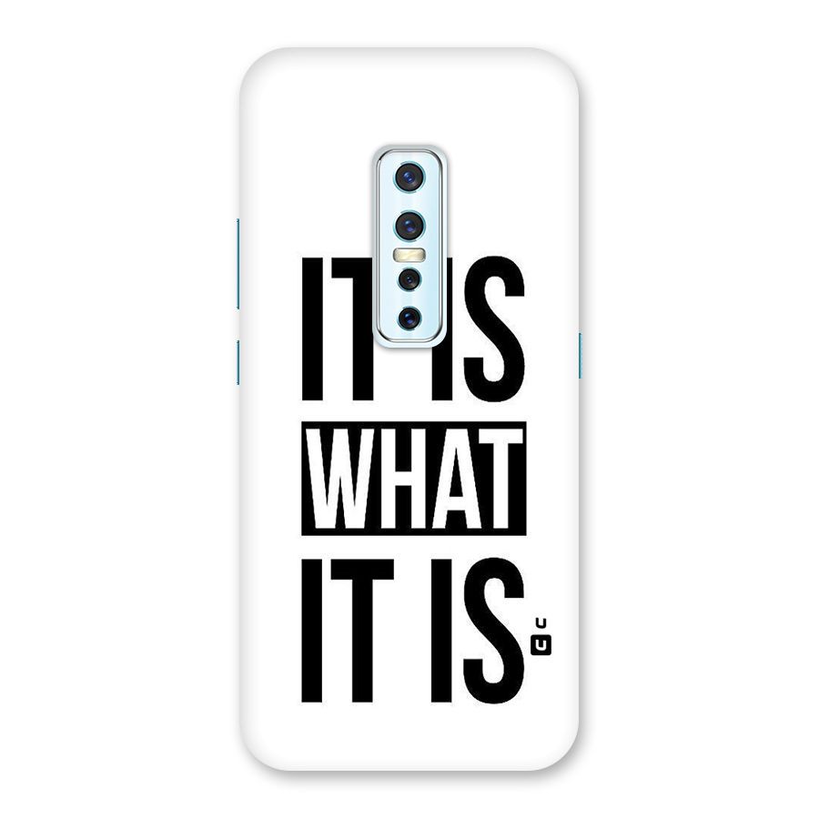 Itis What Itis Back Case for Vivo V17 Pro