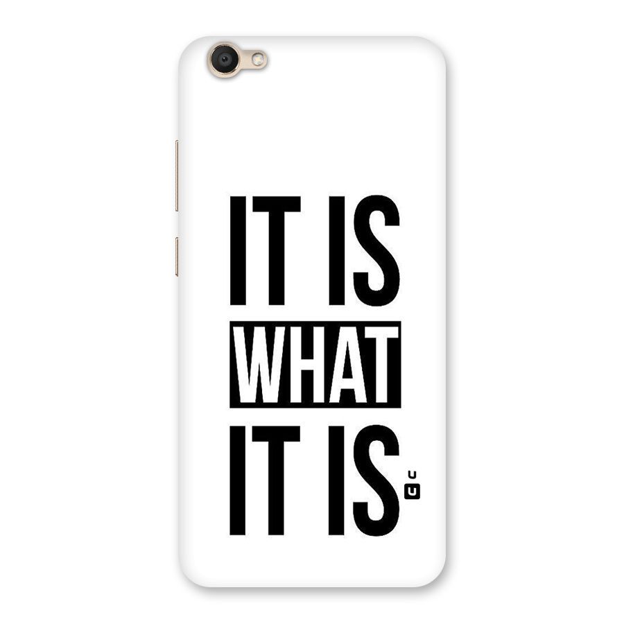 Itis What Itis Back Case for Vivo V5