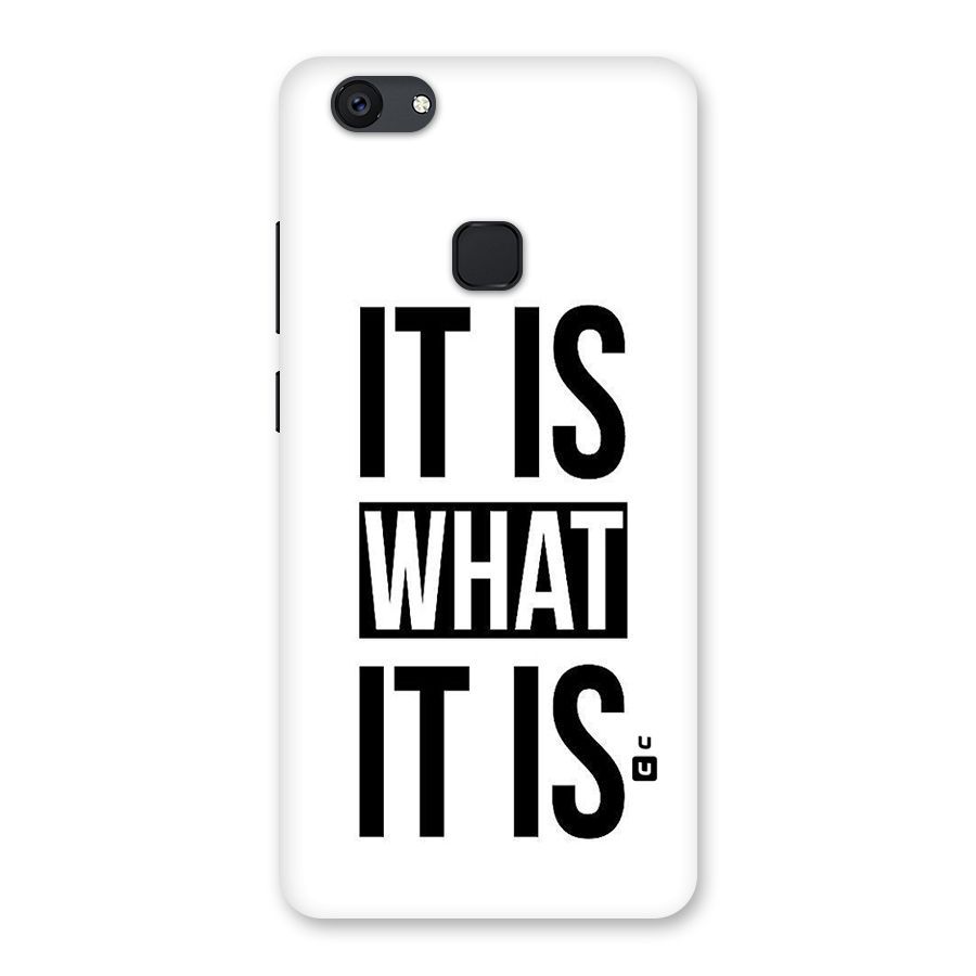 Itis What Itis Back Case for Vivo V7 Plus