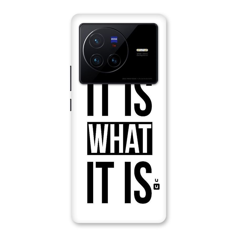 Itis What Itis Back Case for Vivo X80