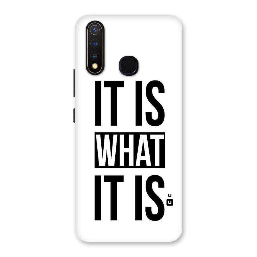 Itis What Itis Back Case for Vivo Y19