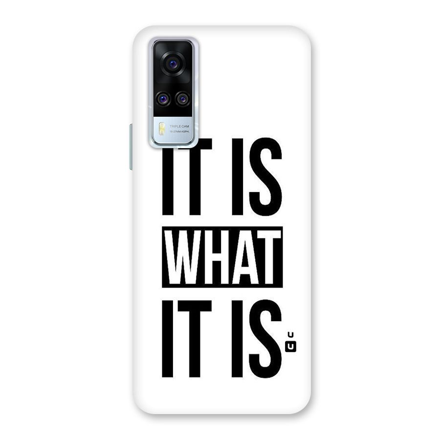 Itis What Itis Back Case for Vivo Y31