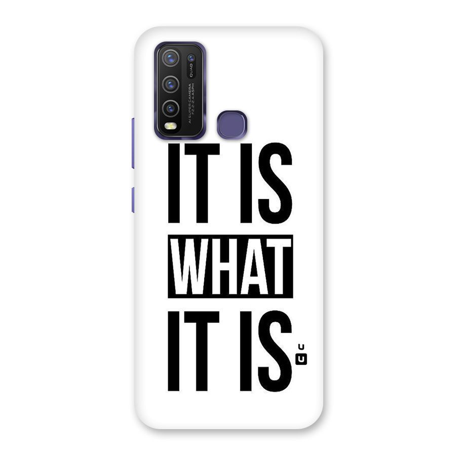 Itis What Itis Back Case for Vivo Y50