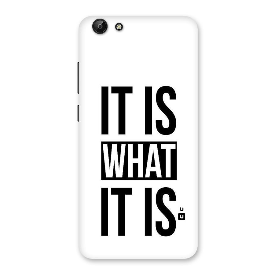 Itis What Itis Back Case for Vivo Y69