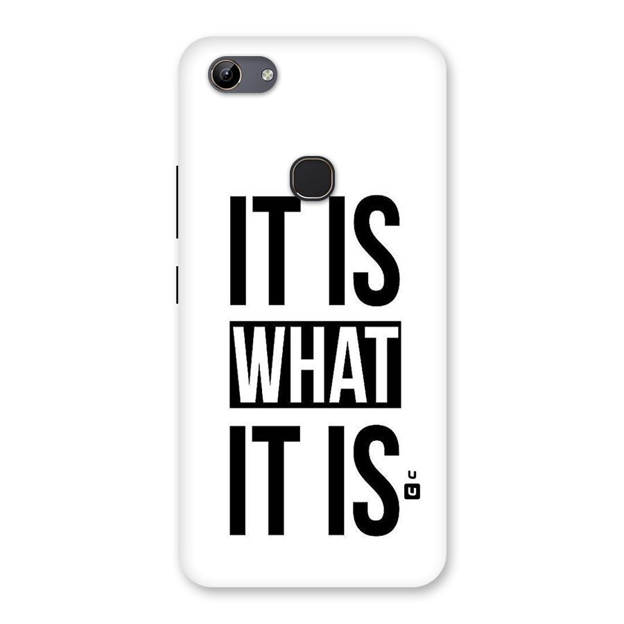 Itis What Itis Back Case for Vivo Y81