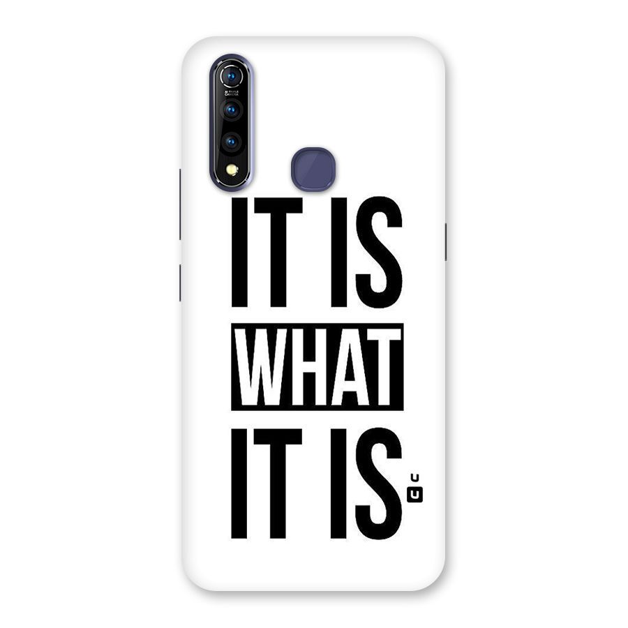 Itis What Itis Back Case for Vivo Z1 Pro