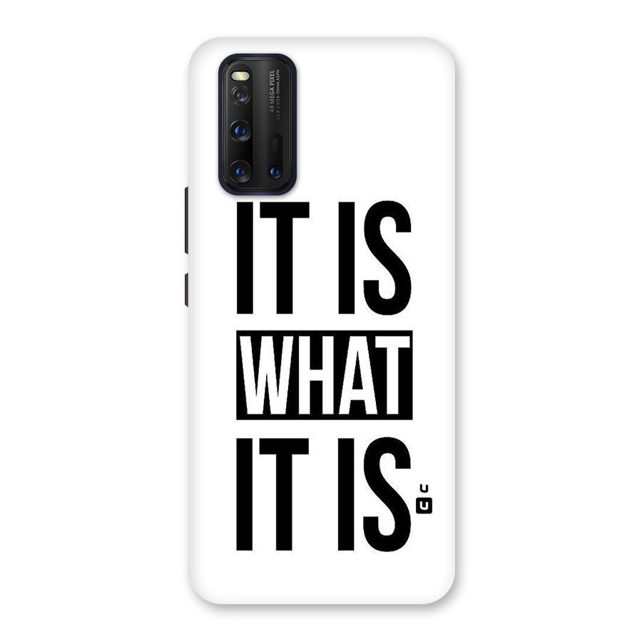 Itis What Itis Back Case for Vivo iQOO 3