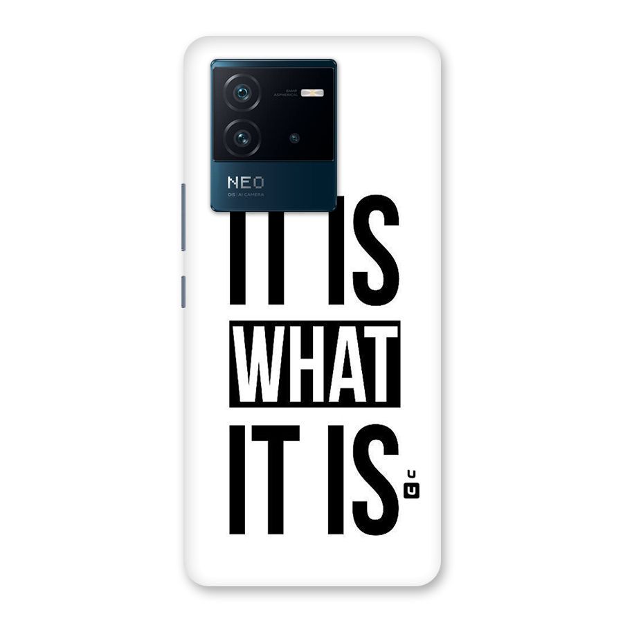Itis What Itis Back Case for Vivo iQOO Neo 6 5G