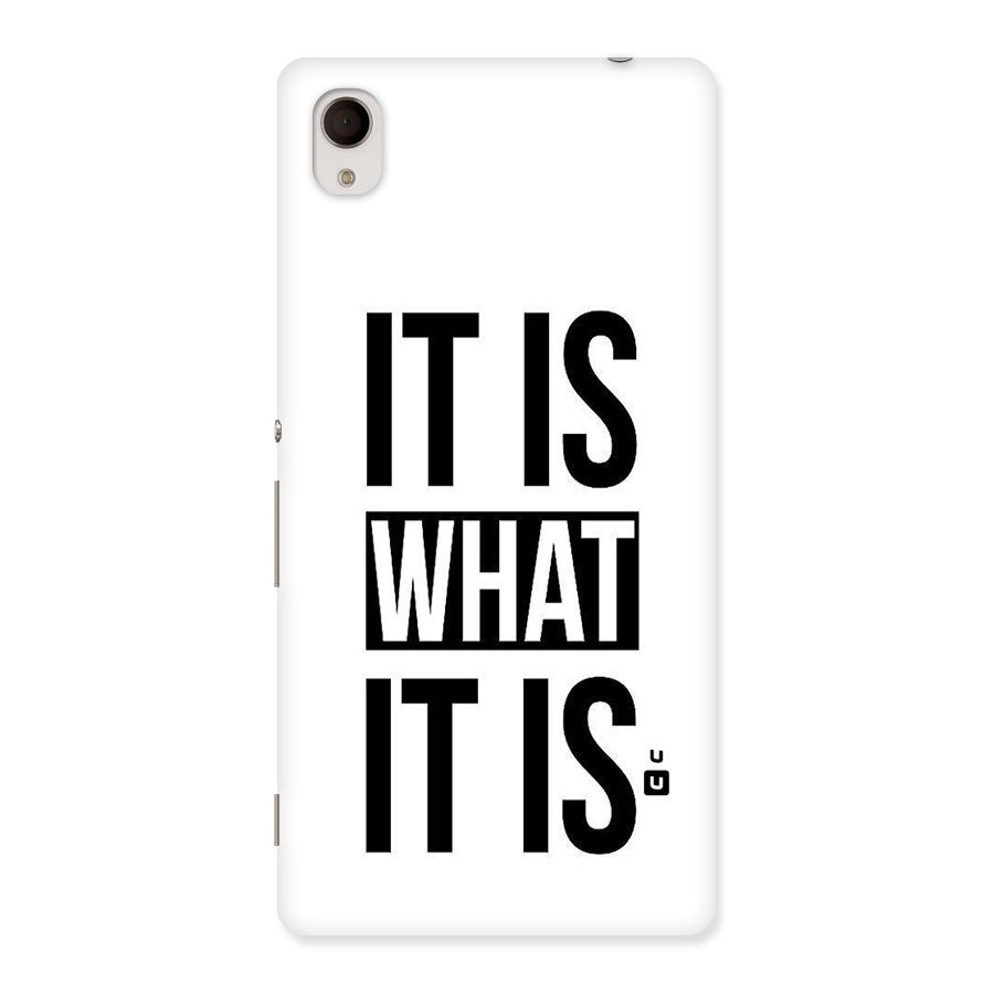 Itis What Itis Back Case for Xperia M4 Aqua