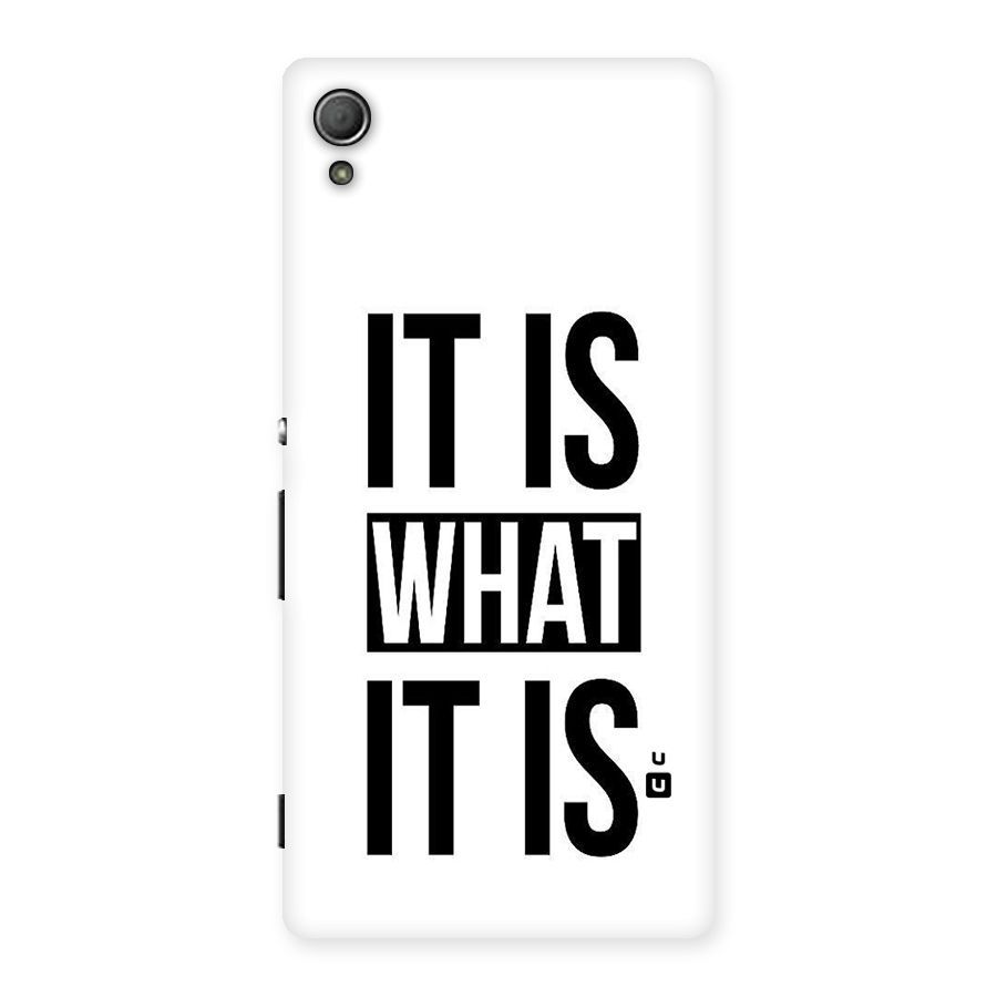 Itis What Itis Back Case for Xperia Z3 Plus