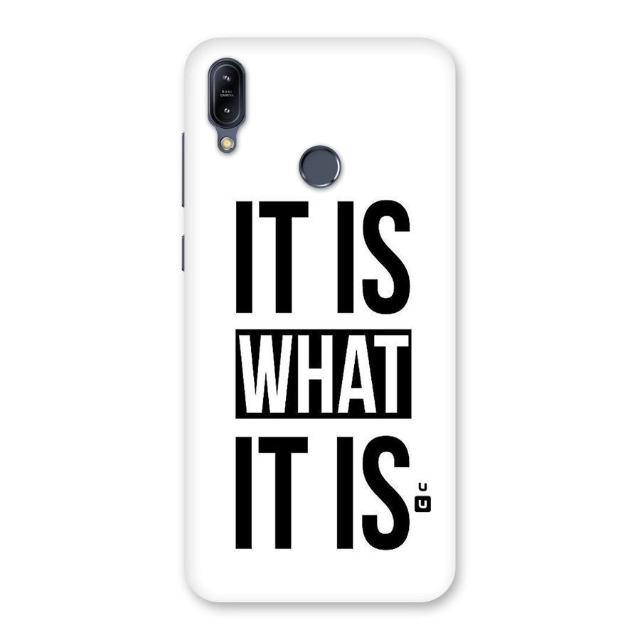 Itis What Itis Back Case for Zenfone Max M2