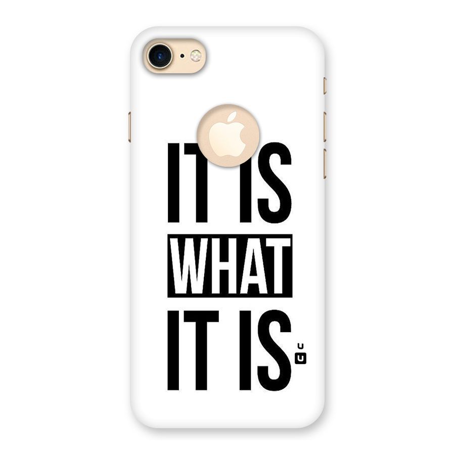 Itis What Itis Back Case for iPhone 7 Logo Cut
