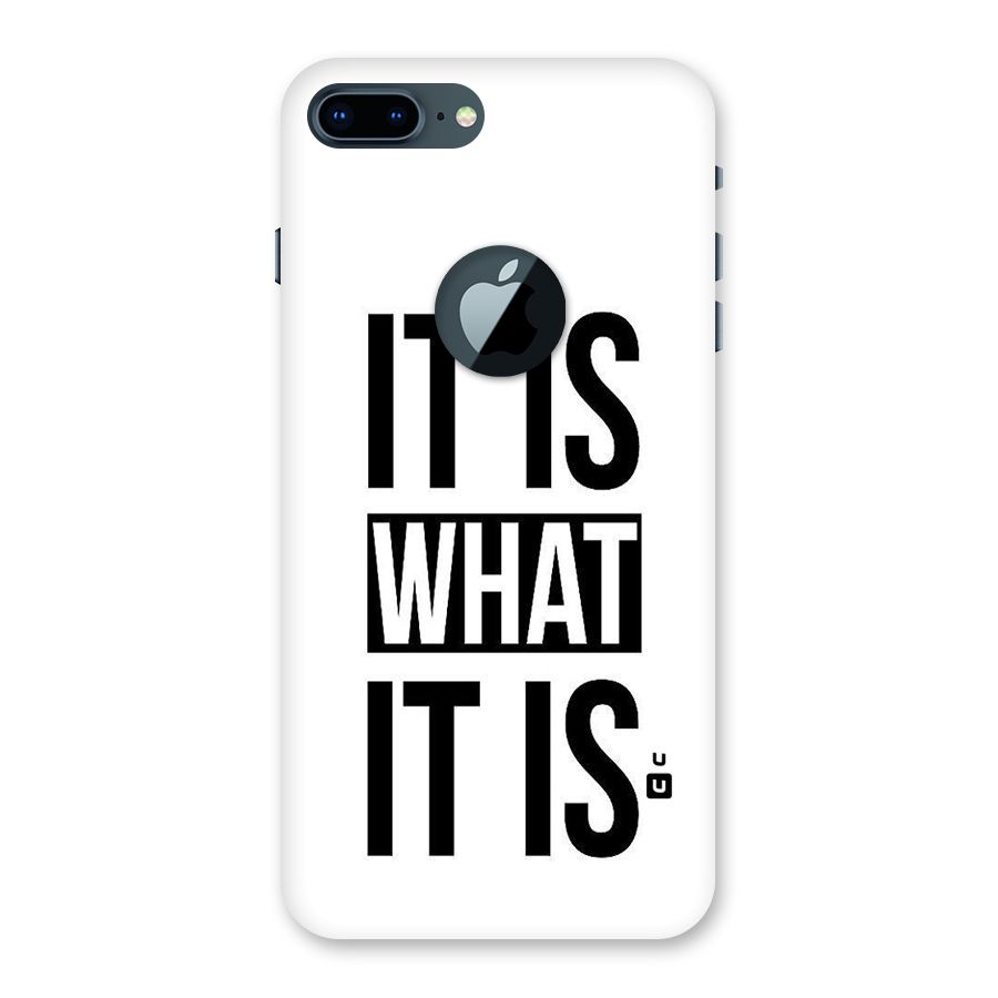 Itis What Itis Back Case for iPhone 7 Plus Logo Cut