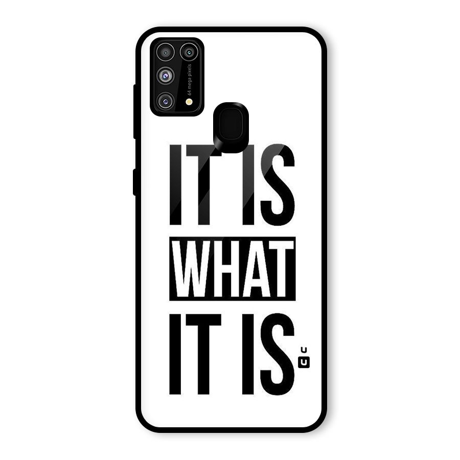 Itis What Itis Glass Back Case for Galaxy F41