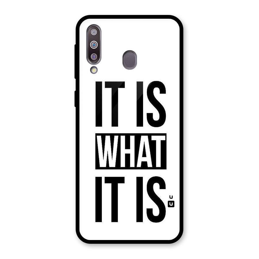 Itis What Itis Glass Back Case for Galaxy M30