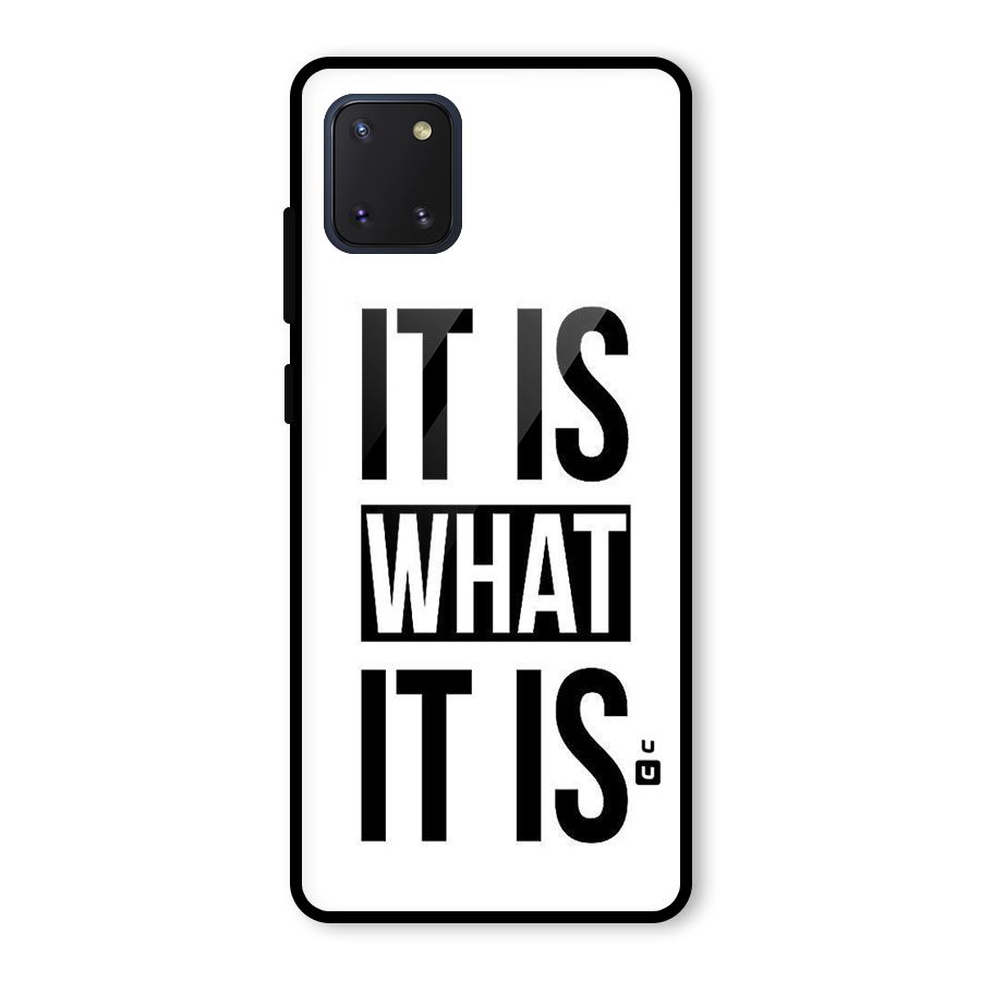 Itis What Itis Glass Back Case for Galaxy Note 10 Lite