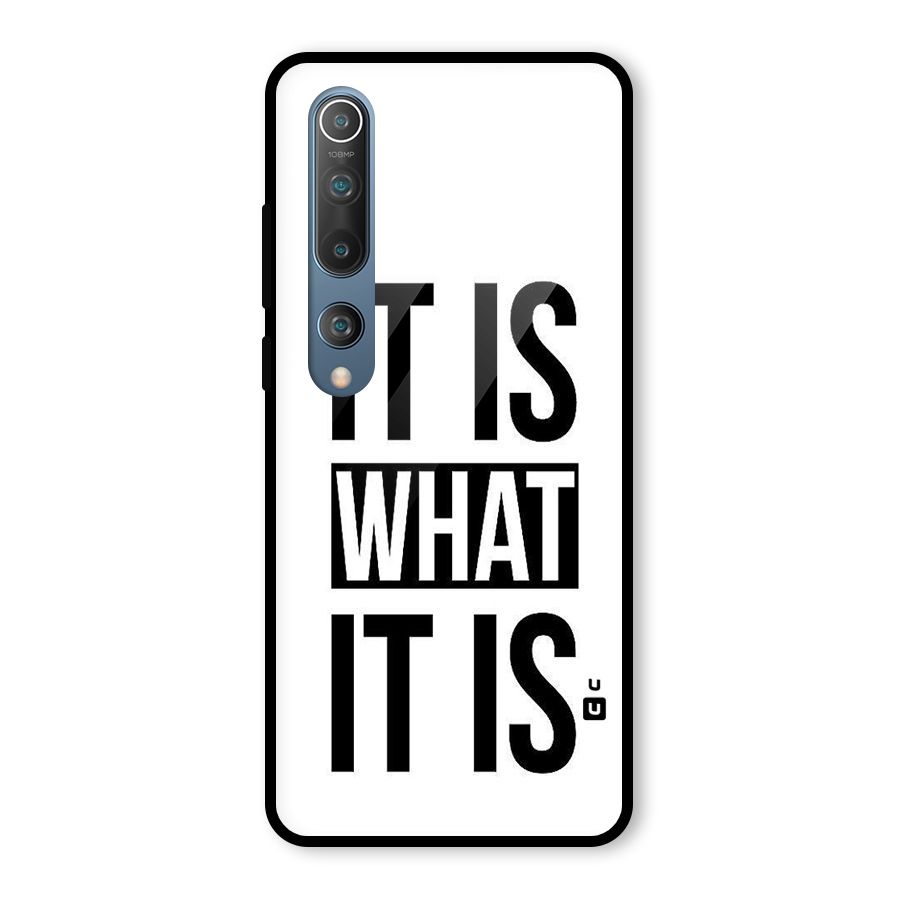 Itis What Itis Glass Back Case for Mi 10